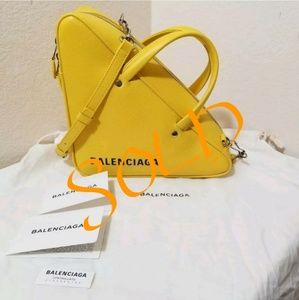 BALENCIAGA Triangle Duffle crossbody bag Yellow S